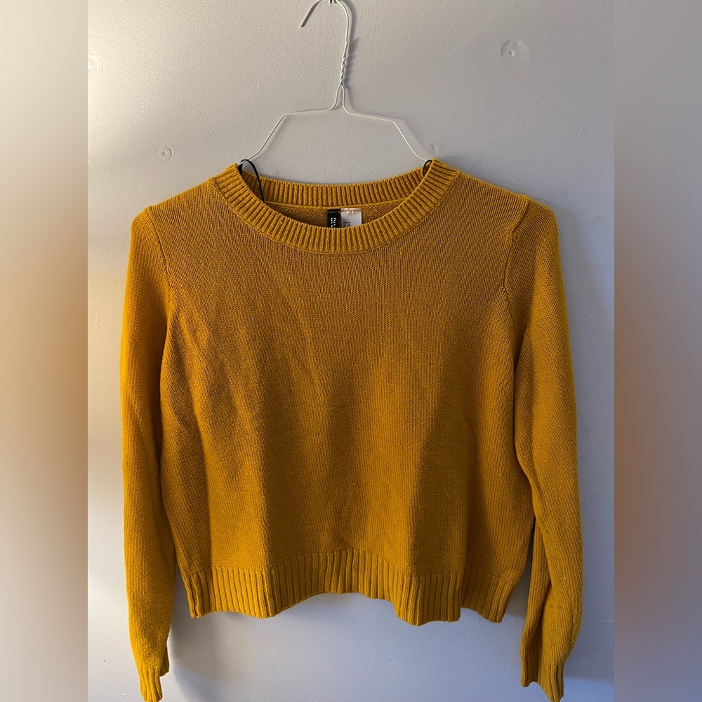 mustard sweater